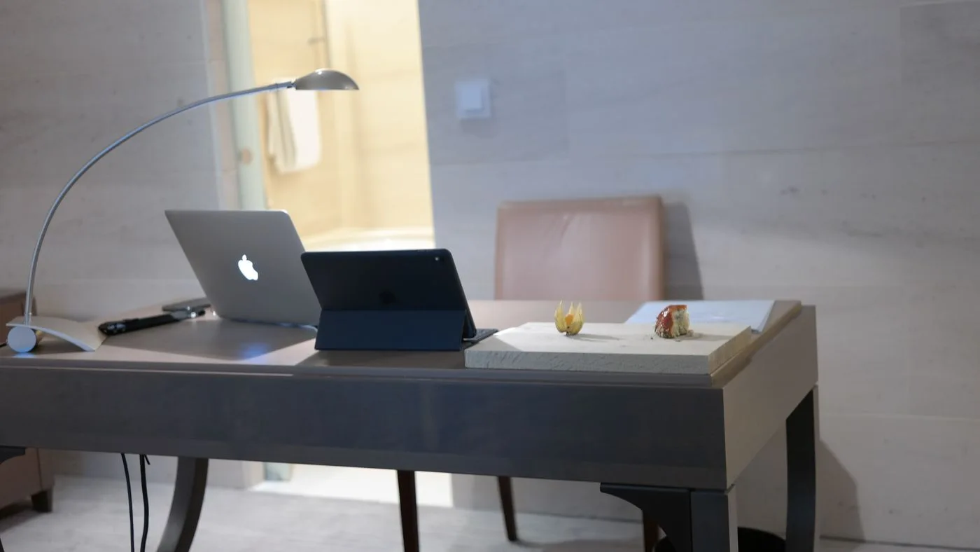 Laptop on a quiet desk